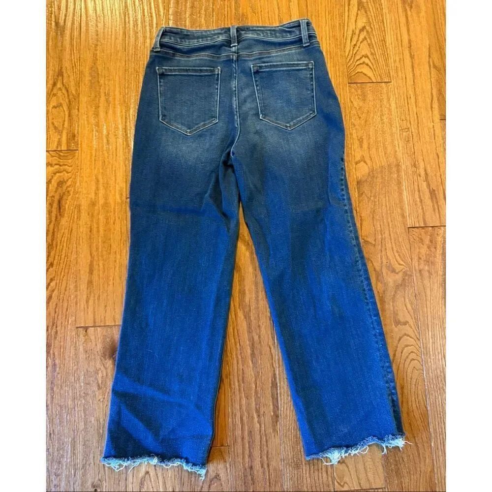 Vervet denim love so true high rise raw hem wide leg jeans 29/8 - Picture 7 of 9